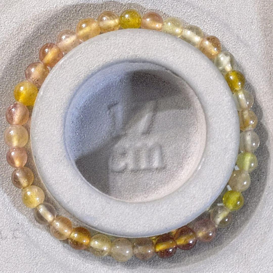 ★クリアマルチイエローサファイア 6.5ミリ珠ブレスA(SA~SA+)