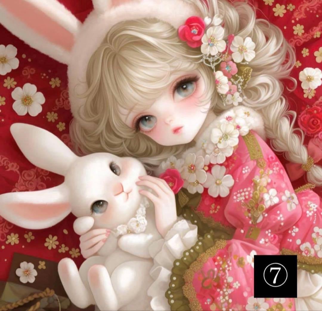 ハンドメイド　オーダーページ　パネル　トートバッグ　ポーチ　女の子　うさぎさん