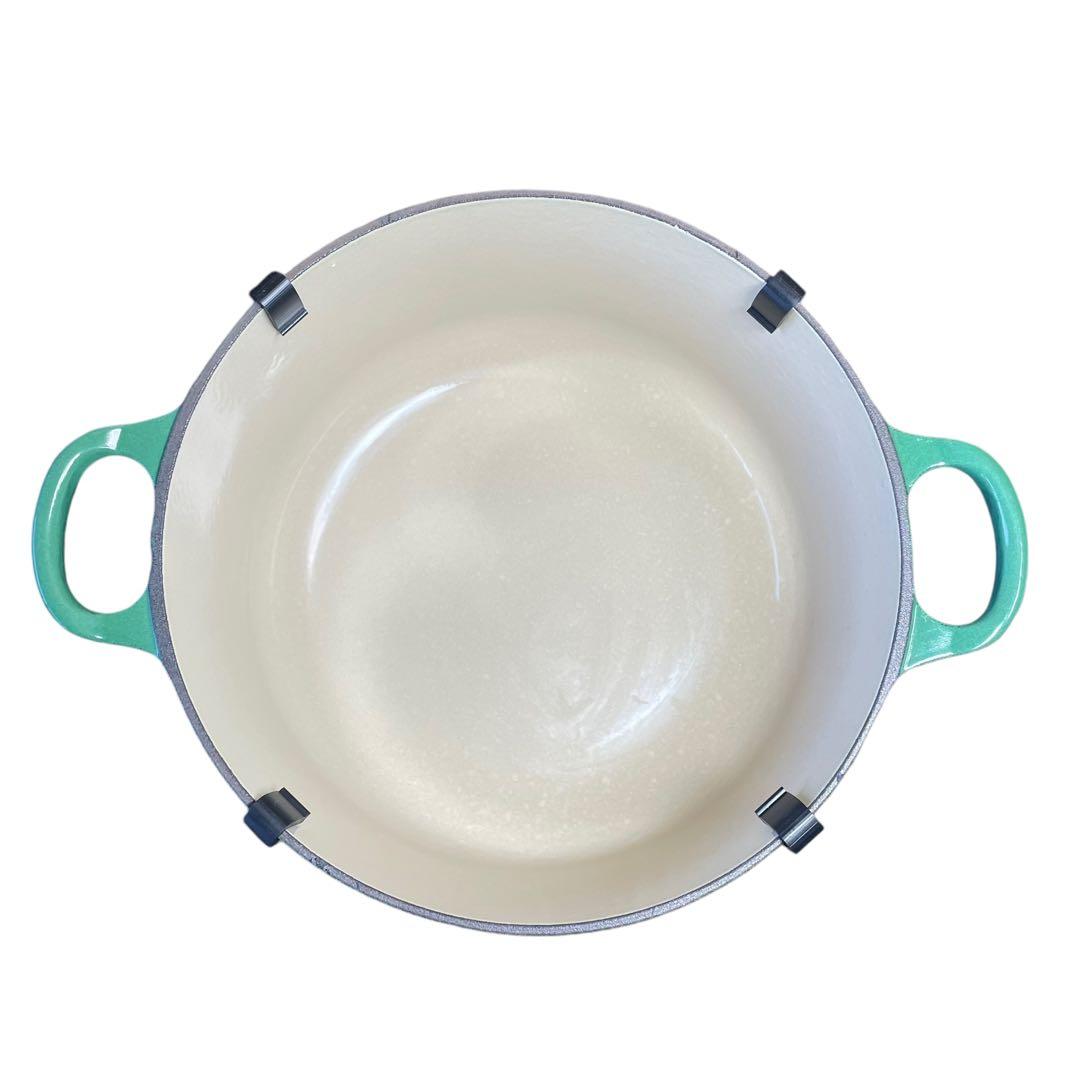 【未使用】希少カラー ル・クルーゼ ココット ロンド 20 グリーン 緑