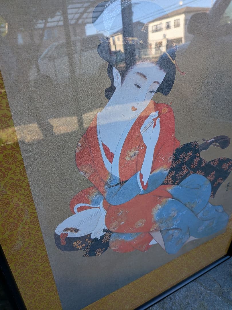 美人画 額装入り特大サイズ