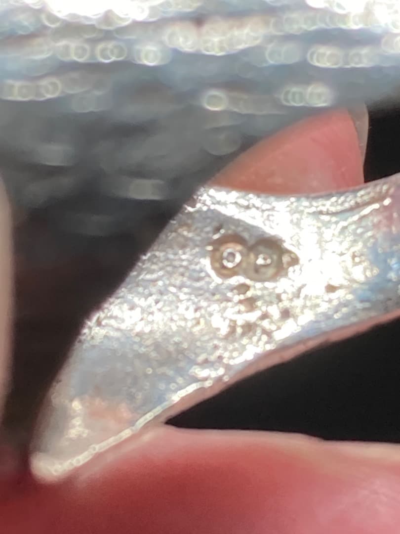 刻印 イギリス モスアゲート シルバー リング