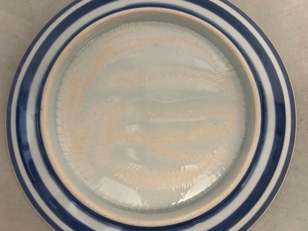 美品 未使用 村田森さん 独楽文様皿 骨董写し