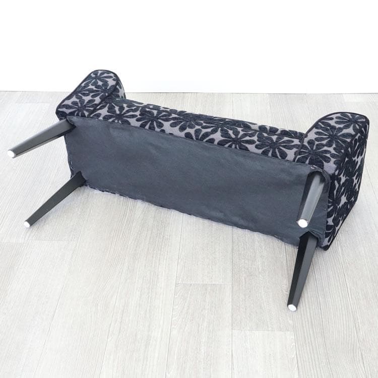 花柄スツール 奥行30cm スリムタイプ