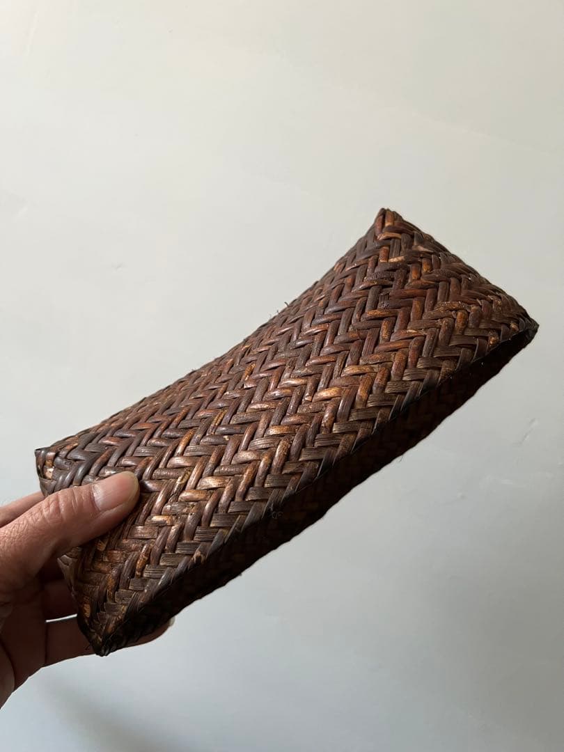 アンティーク　フィリピン ルソン島・ボントック族のサンギ／編み込み籠 花入 収納