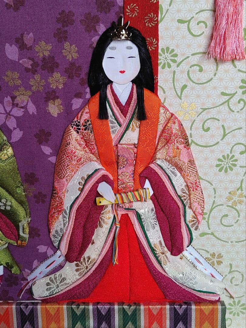 アレンジ押し絵　お雛様