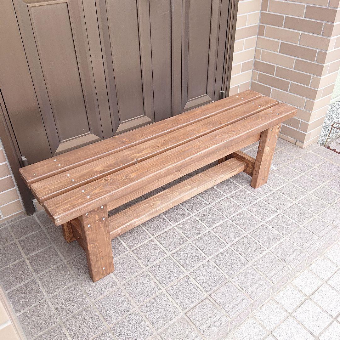 ベンチ　アンティーク調　木製　１２０cmタイプ　丈夫　多目的　踏み台　椅子 屋外