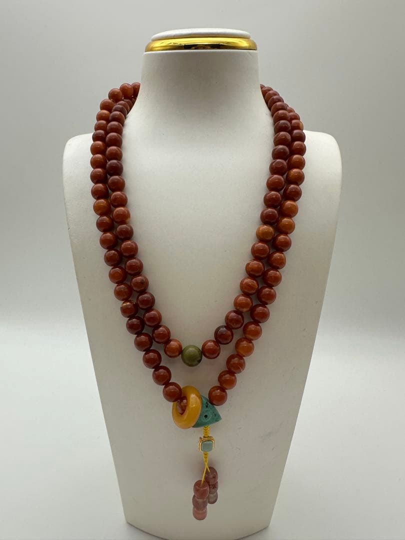 ☆天然☆ バルト海産 ターコイズ琥珀 老蜜蝋 ネックレス ペンダント 極上品