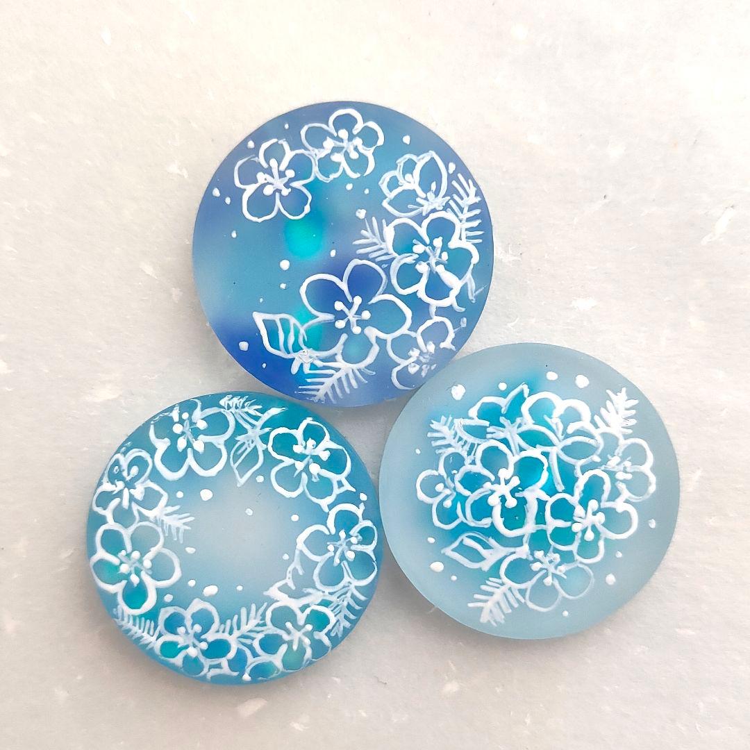 【792】ハンドメイド　レジン　ヘアゴム　ポニーフック