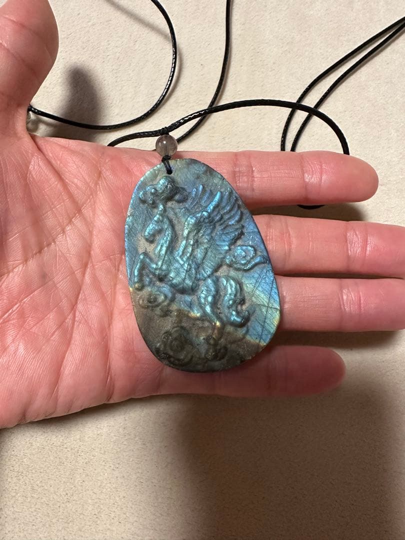 セール！ユニコーンネックレス　ラブラドライト