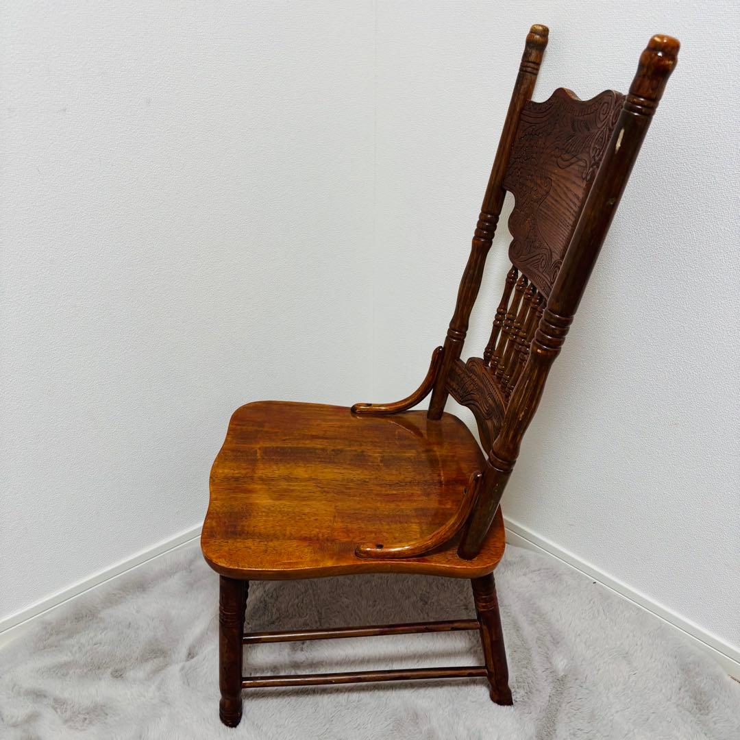 シンリー Shin Lee　椅子　ダイニング　彫刻 オーク材　ウィンザーチェア