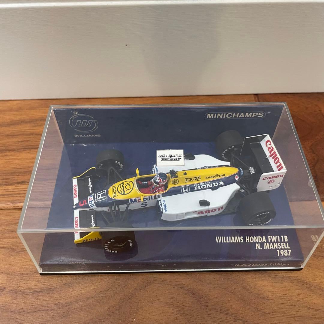 ミニチャンプス 1/43 ウィリアムズ・ホンダ FW11B マンセル 1985