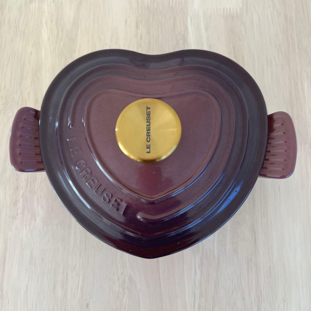 LE CREUSET ハート型鍋 パープル
