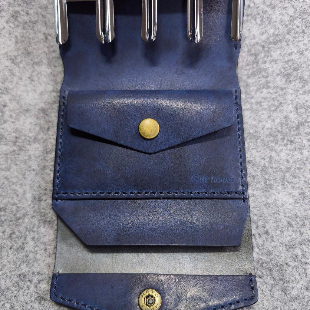 (名入れ可・色変更可)キャッチャーR　財布　ハンドメイド　レザー　クラフト