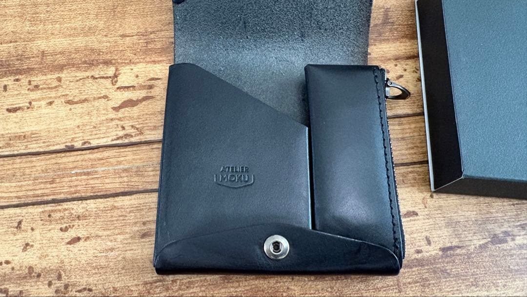 moku 小さな財布 saku ver.3 プエブロレザー ブラック