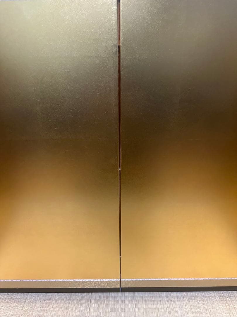 黒塗平飾台と屏風　五月人形