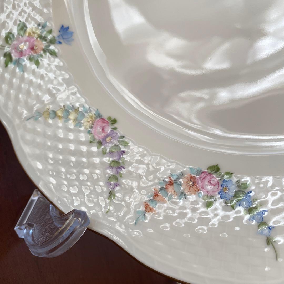 【稀少】ヘレンド　大皿　プレート　フラワーガーランド
