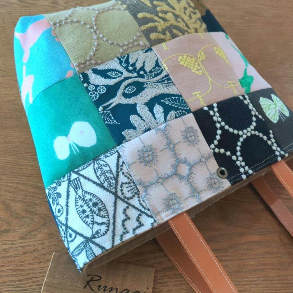 パッチワーク ハンドバッグ＊ミナペルホネン