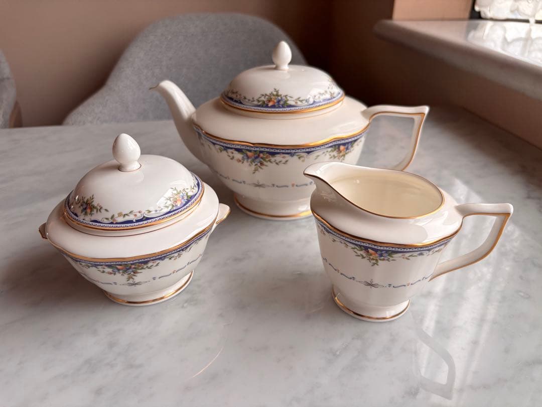 MIKASA ミカサ　花柄陶器ティーセット　MONTPELLIER 15点セット