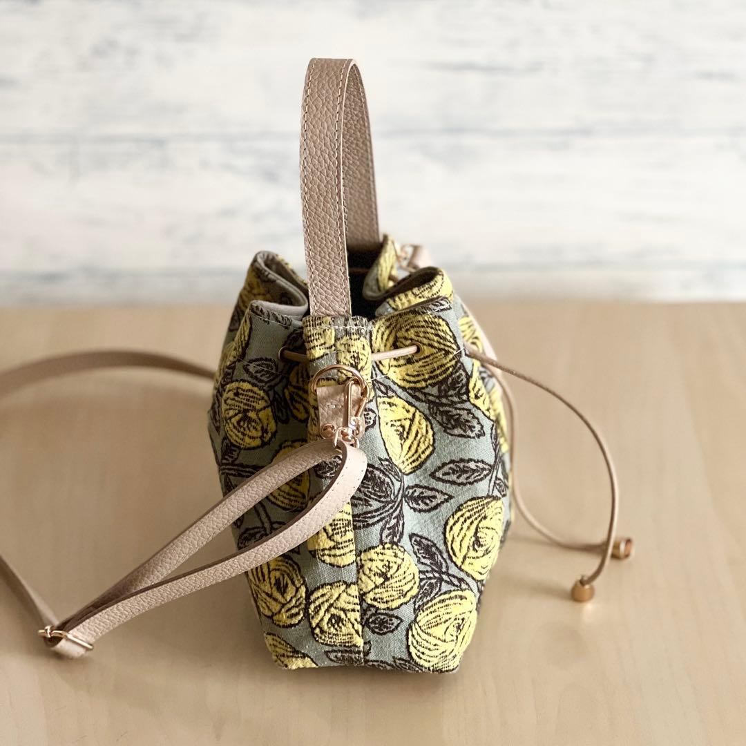 オーダー　巾着&ショルダーバッグ　ミナペルホネンrosy