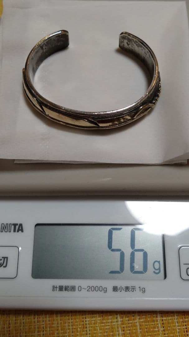 【美品】リー ベネット バングル Lee Bennett 12K金張り シルバー