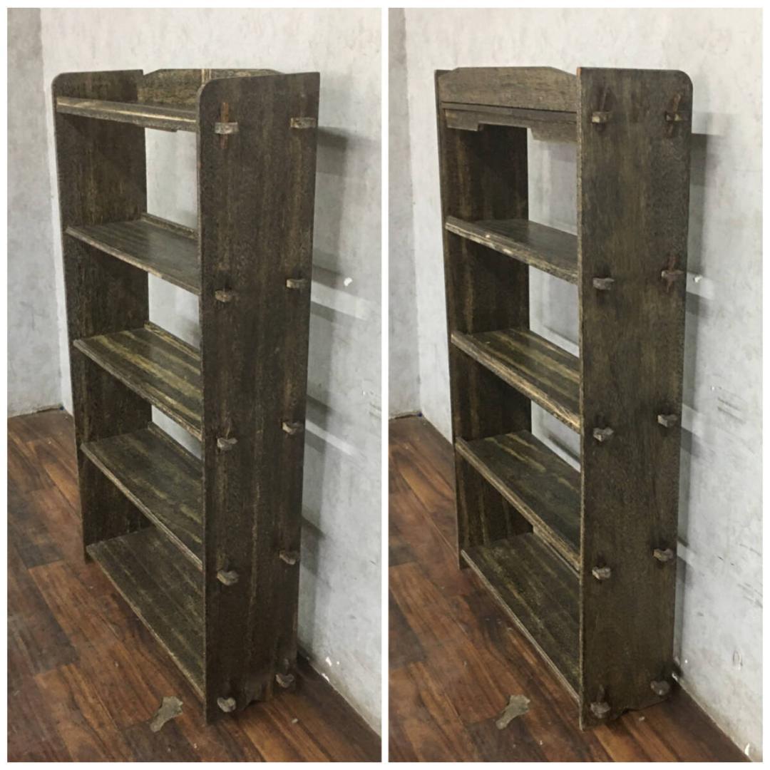 ヴィンテージ家具 くさびの本棚 5段 高さ約115㎝ 古道具 古家具