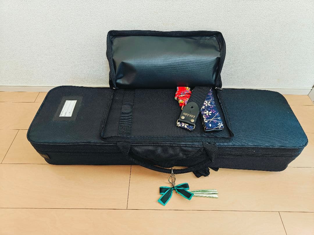 初心者向け 沖縄 三線 蛇皮模ハードケース 教本 チューナー他付属品有