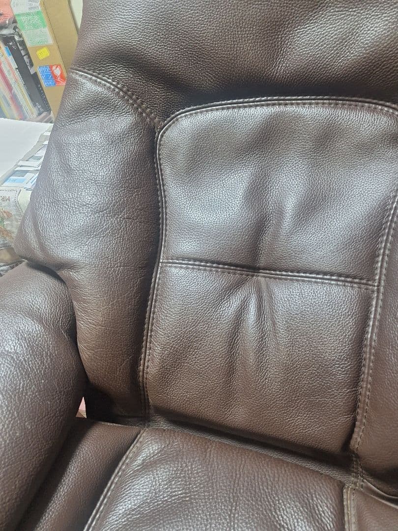 【引き取り専用】ヒモラ レザー リクライニングソファチェア