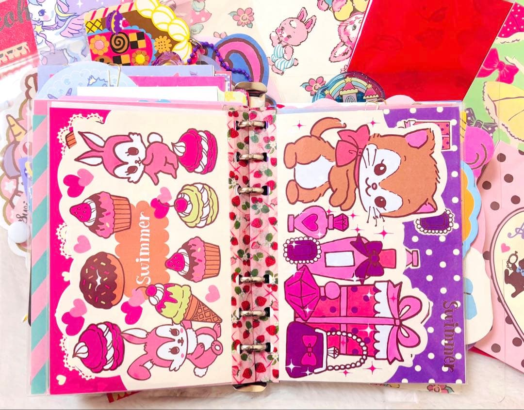 おすそ分けファイル　バイブルバインダー　大大大容量　スイマー