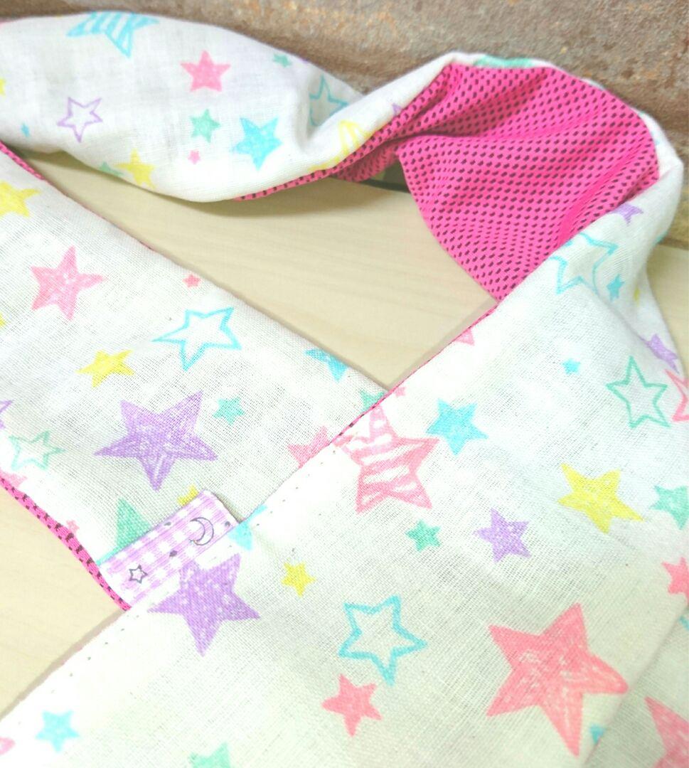 専用❤限定…細身タイプ⭐みかん＊特価⭐ひんやり冷感ガーゼタオル❤パステル星柄