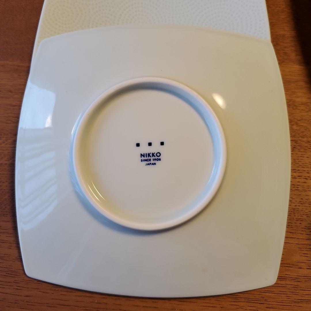 NIKKO ニッコー 角深皿 セット 江戸小紋 渦巻