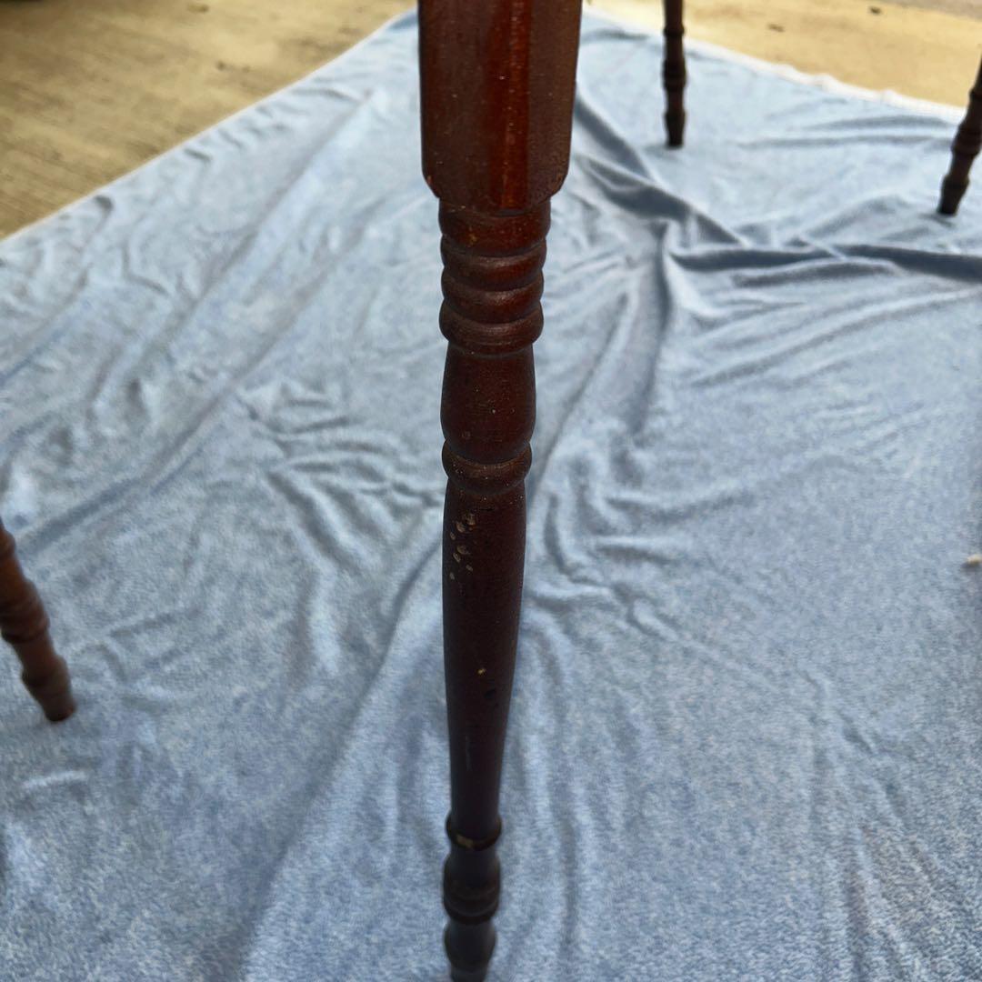 アンティーク木製センターテーブル メジャー付き