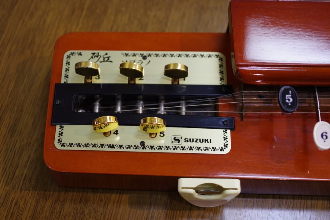 スズキ大正琴「砂丘」4本（ソフトケース付）