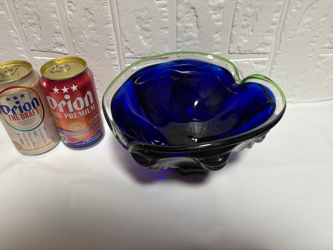 【稲嶺盛吉】琉球ガラス　深皿①