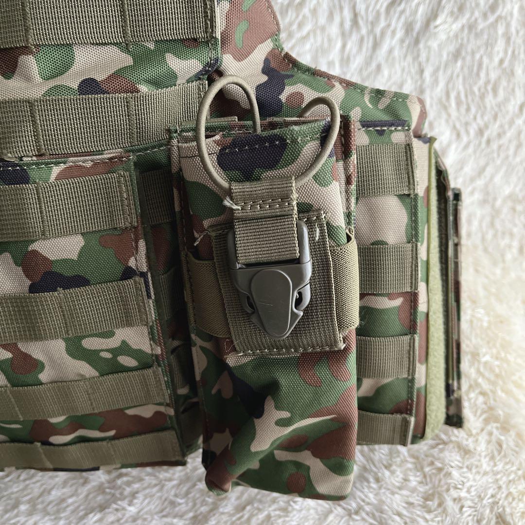 サバゲー　プレートキャリア　迷彩