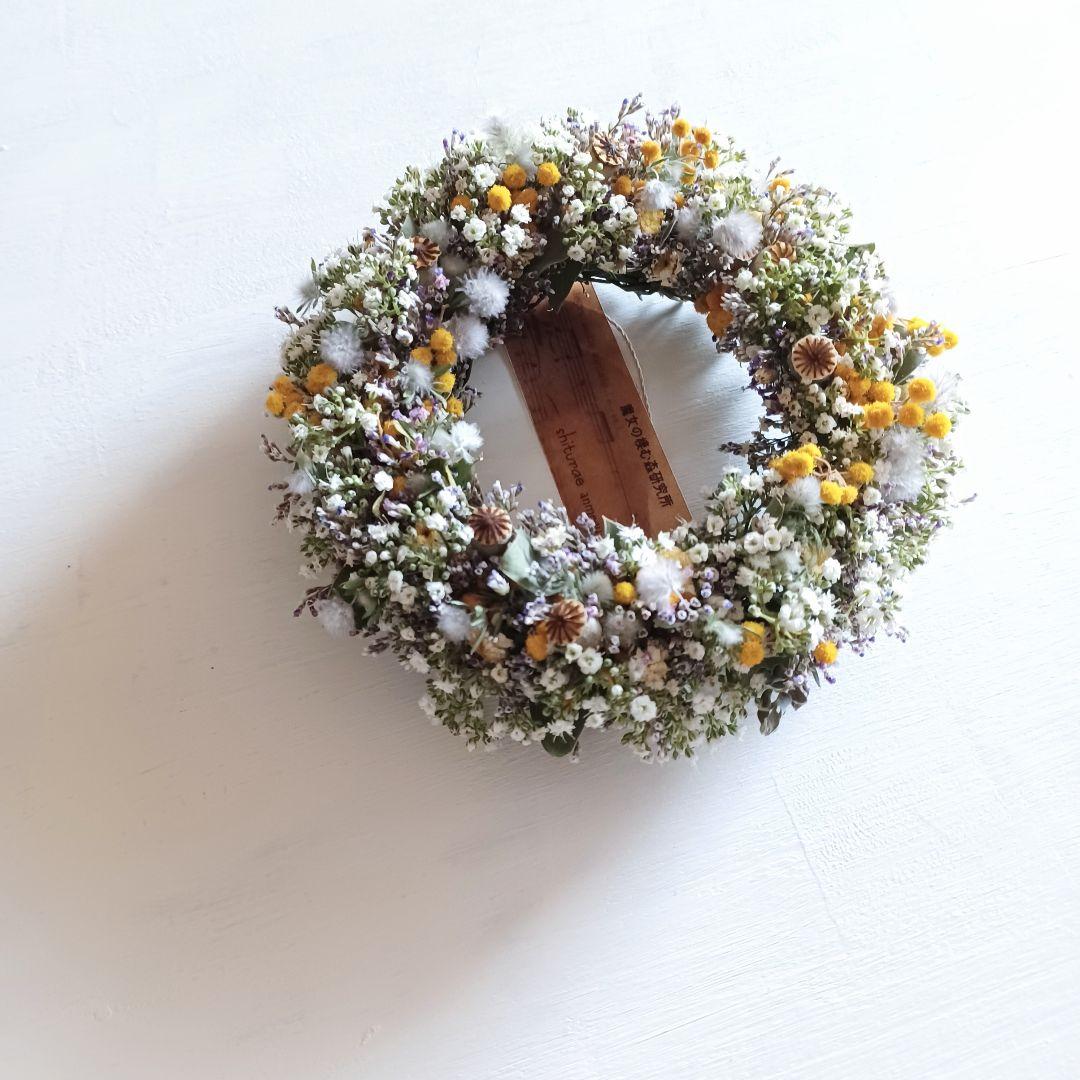 【小さな魔女の棲む森 ～花草萌～】ドライフラワー リース
