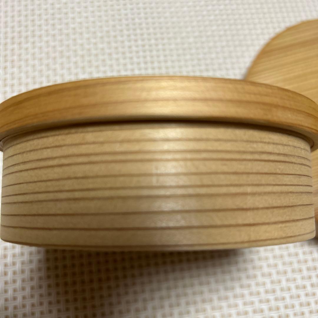 老舗栗久　丸二段弁当　大館曲げわっぱ　弁当箱