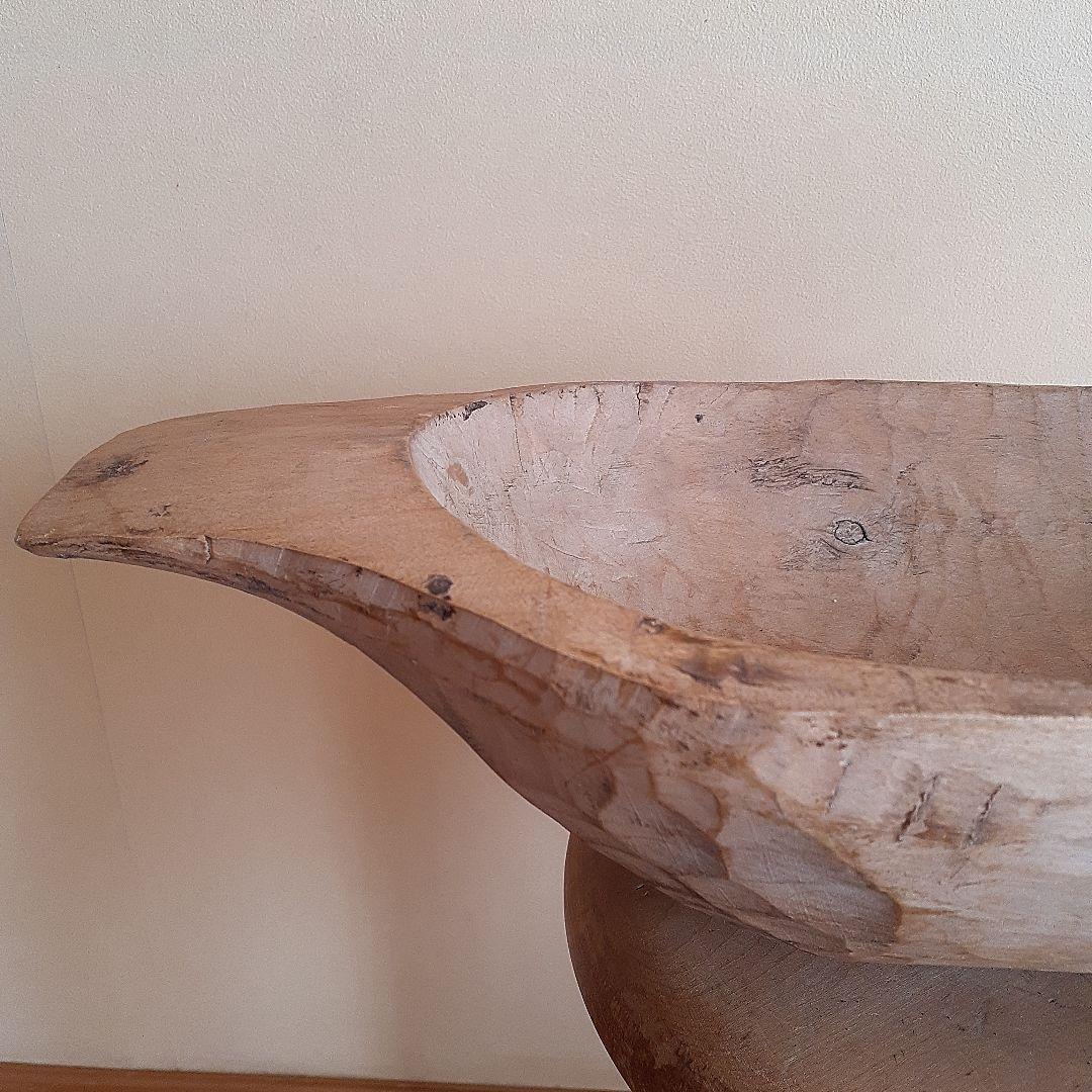 フランスアンティーク　ウッドボウル　ブロカント　蚤の市　古道具　France