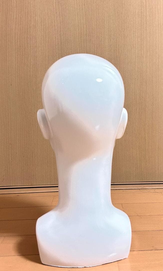 男性用 マネキン ヘッド 顔 白 美品 ウィッグ・メガネ 撮影用 ディスプレイ
