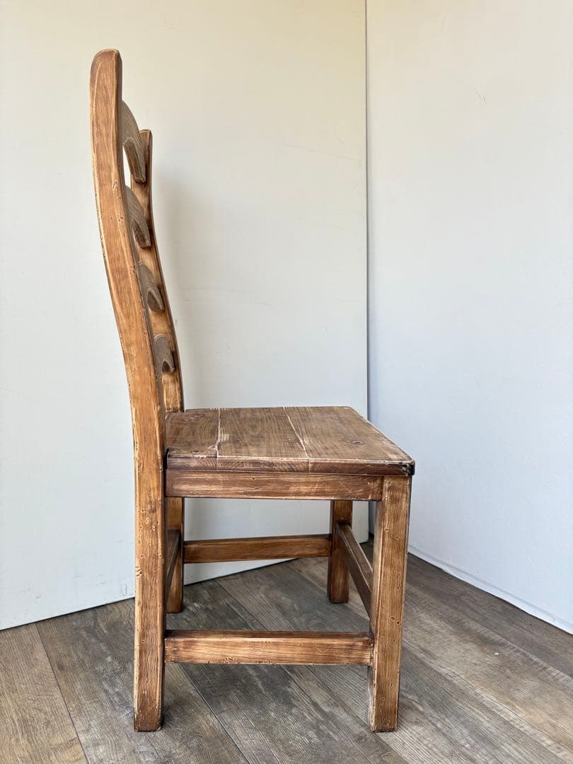 カントリー　パイン　無垢材　椅子　チェア　ヴィンテージチェア　シャビー　5