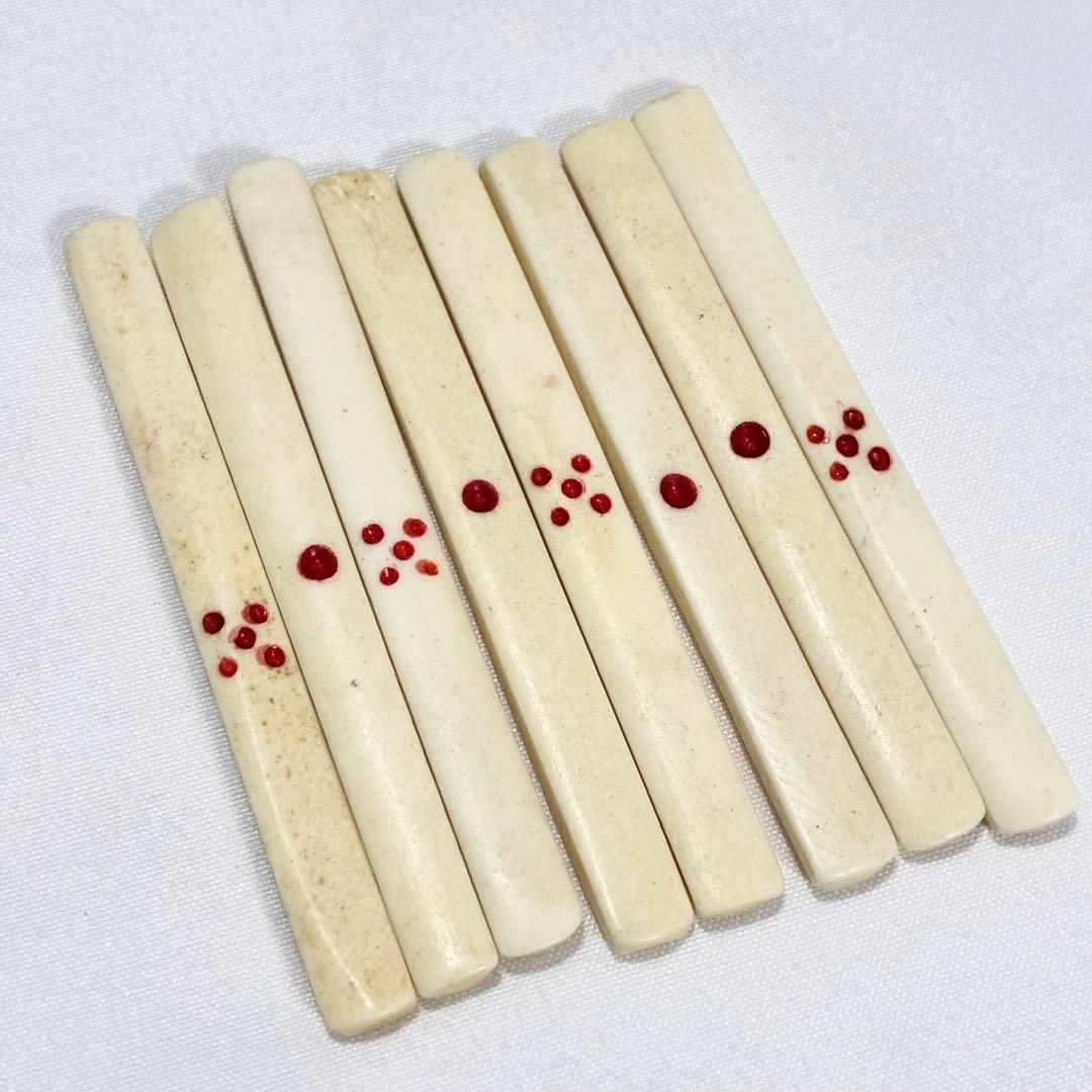 中国麻雀牌 136枚 完品 木箱付き 点棒・サイコロ付 ヴィンテージ 竹裏牌