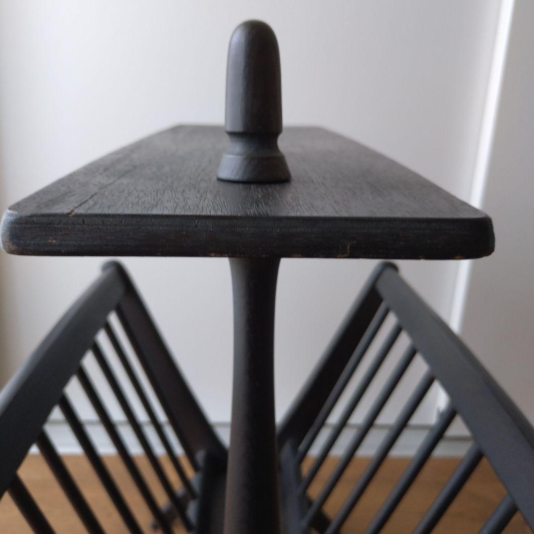 オールドマルニ マガジンラック マルニ木工 本立て 新聞入れ 昭和レトロ