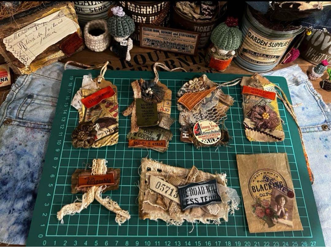 ミィさまෆ‪.*・ラッピング・コラージュ素材/ヴィンテージ風/雑記帳/紙もの