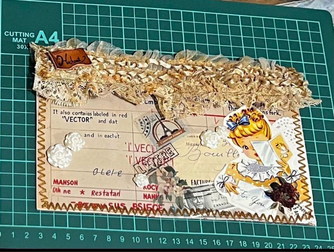 ミィさまෆ‪.*・ラッピング・コラージュ素材/ヴィンテージ風/雑記帳/紙もの