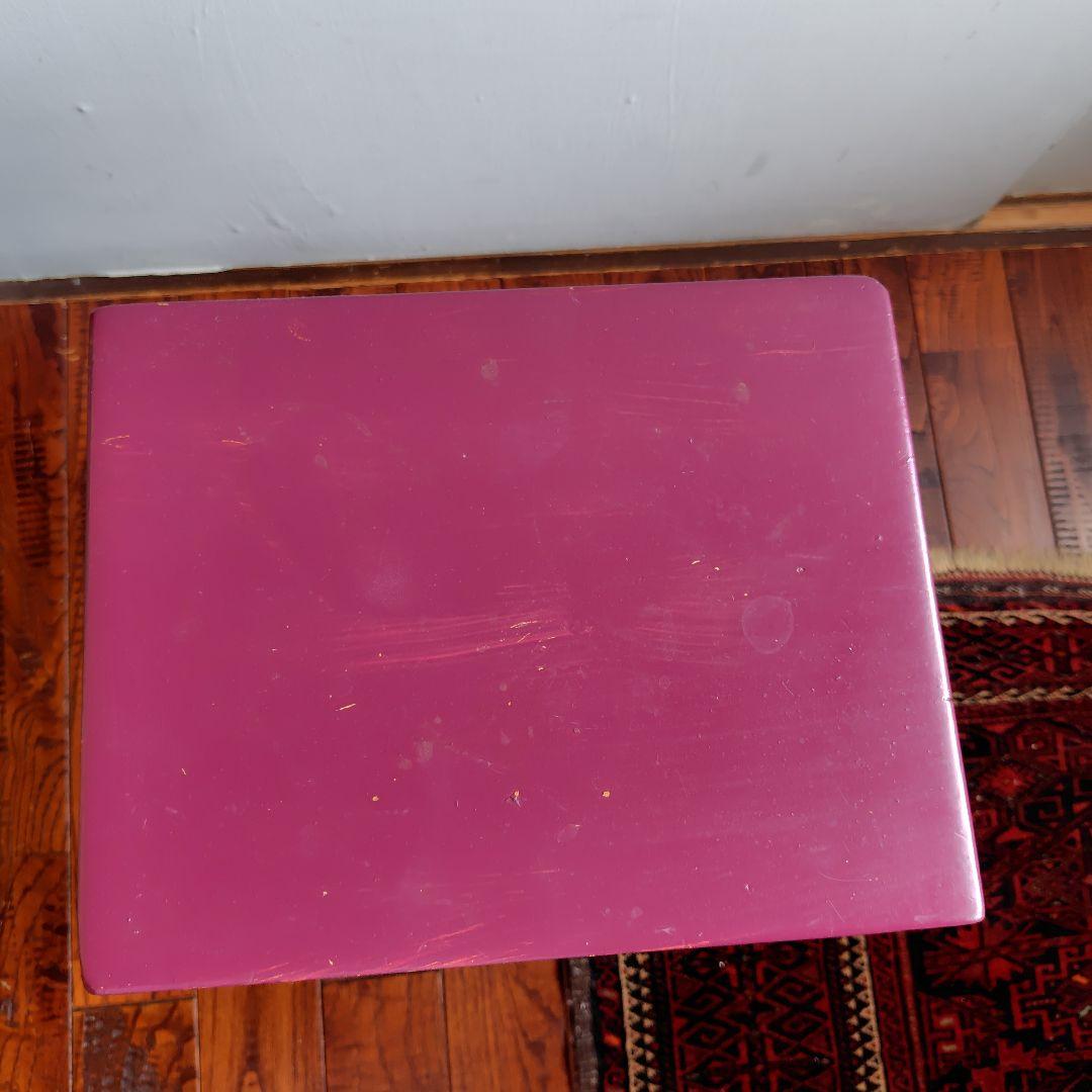 イギリス　ビンテージスツール　ピンクペンキ仕上げ