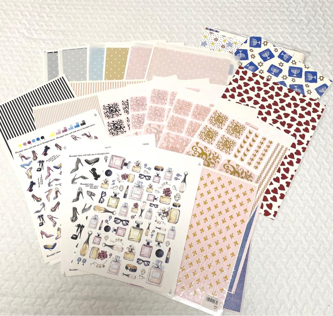 【白磁用転写紙♦︎新品30枚セット】ガーリーがお好きな方へ♡