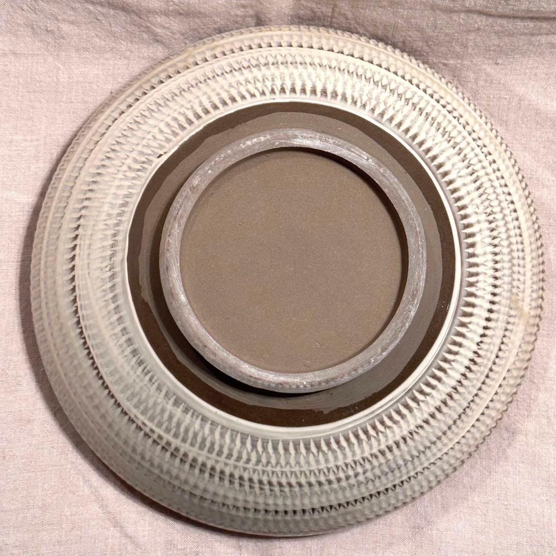 古作 小鹿田焼 飛び鉋 9寸鉢