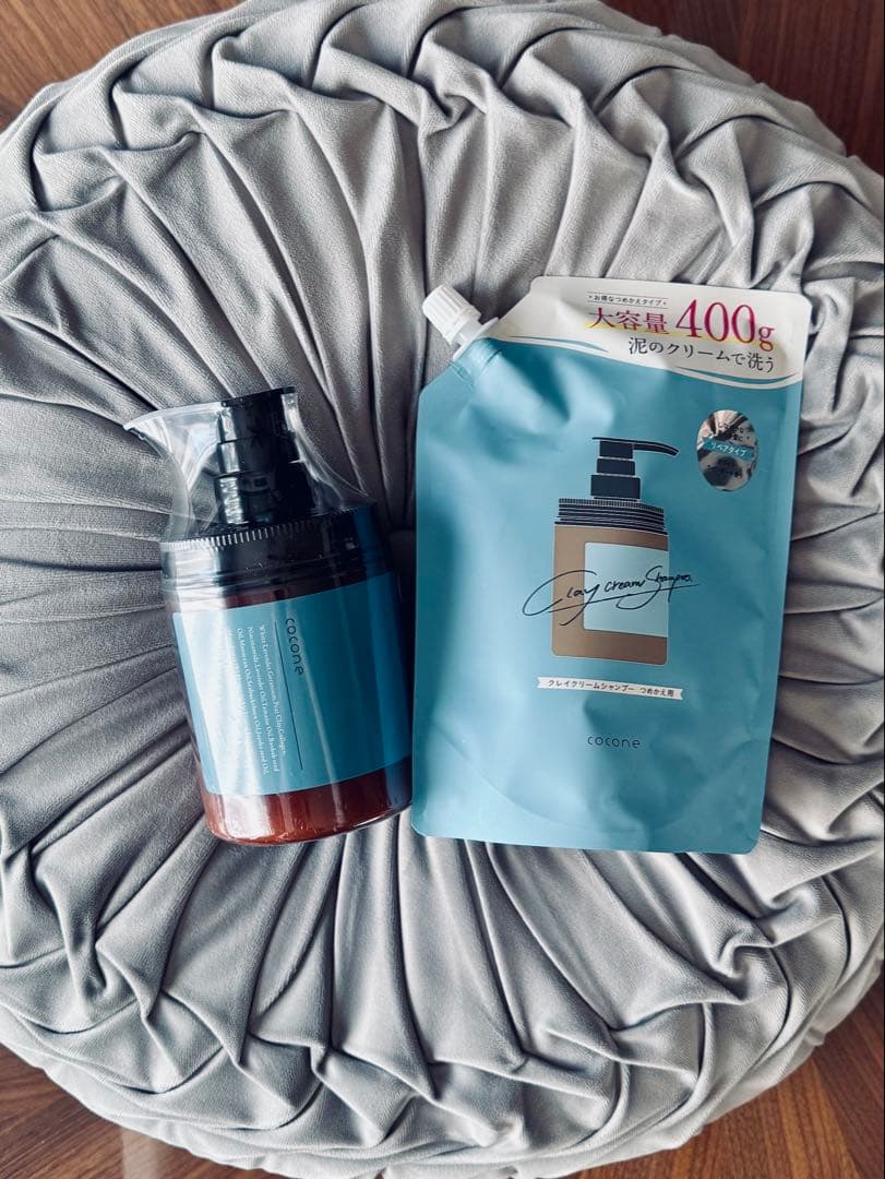 #cocone クレイクリームシャンプー本体+詰替+オイルセット