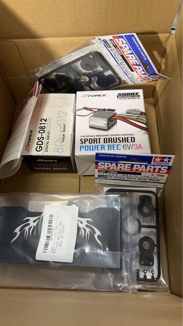 タミヤ スーパーホットショット カスタム メカ付き プロポ受信機なし