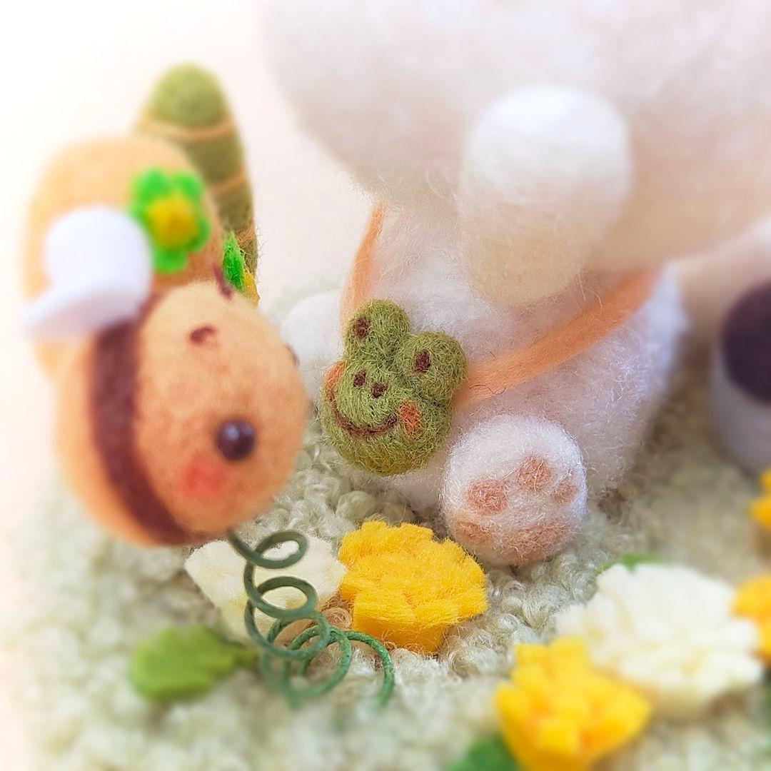 ✿羊毛フェルト✿メル様✿ふわふわうさぎさん✿アザラシくん✿ペンギンくん…他✿