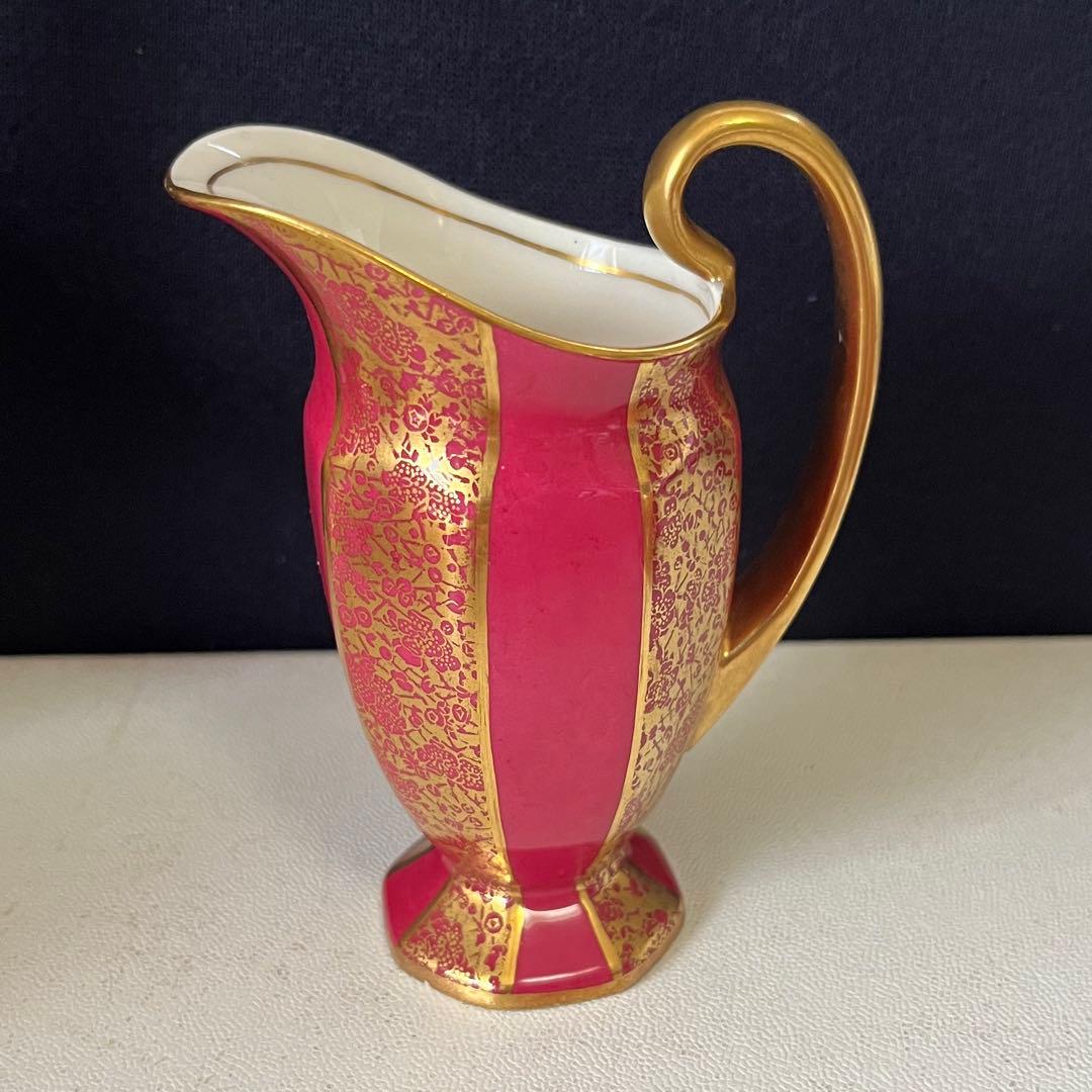 ロイヤルドルトン  八卦金彩マロン地梅花図　オクタゴナル　レア